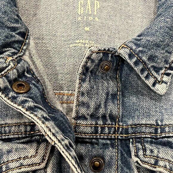 GAP Kids Tie Dye Heart Jean Jacket, Snaps, M, 8-9 yrs - Picture 4 of 8